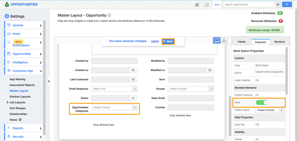 Multi-select Filter in Ref App Search & Select Window