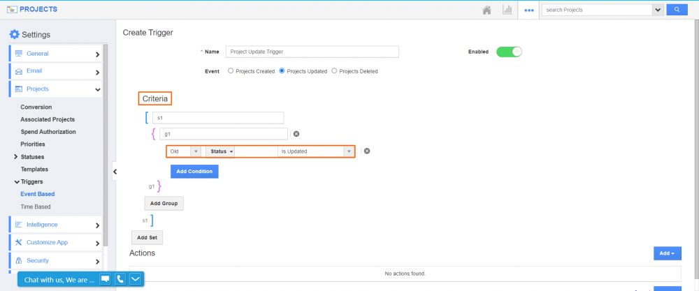 Trigger Projects App